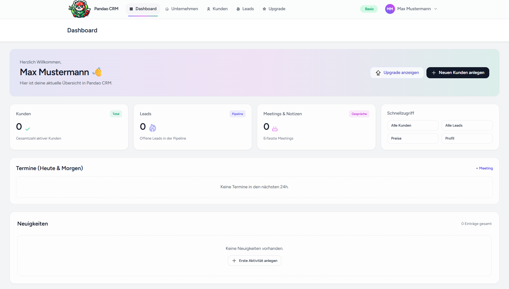 Dashboard Screenshot